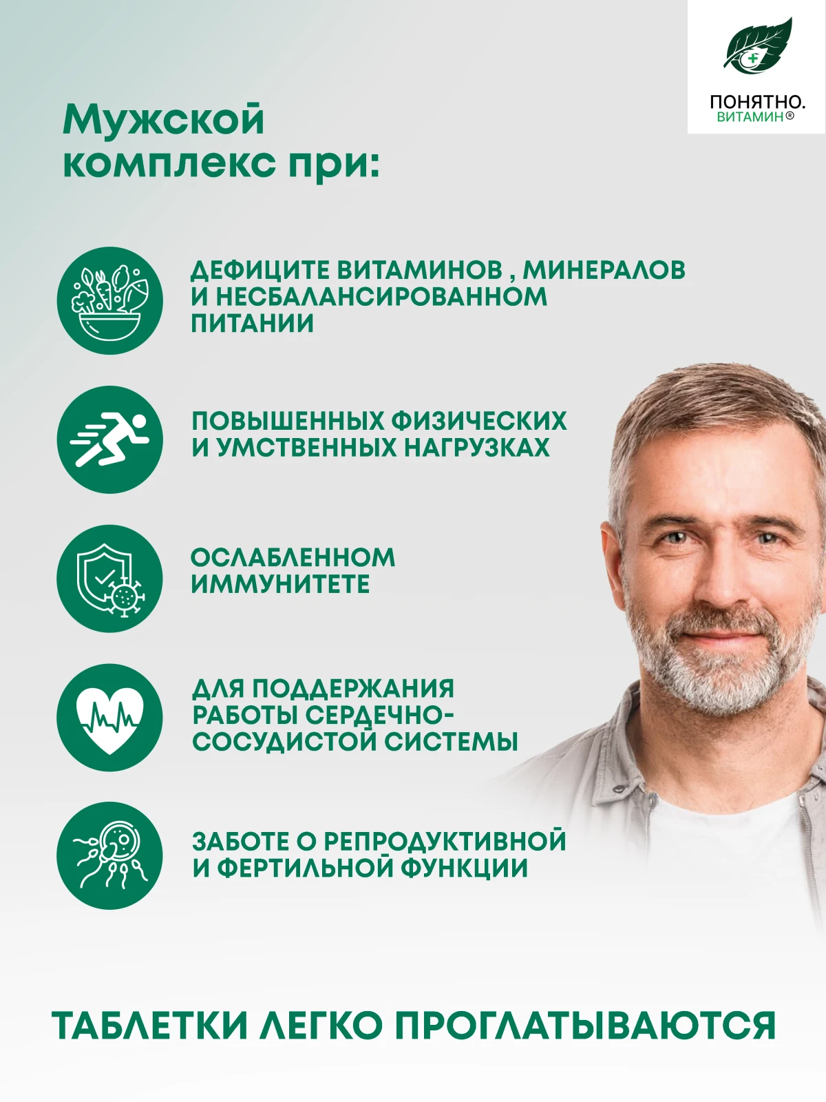 ПОНЯТНО.ВИТАМИН комплекс для мужчин